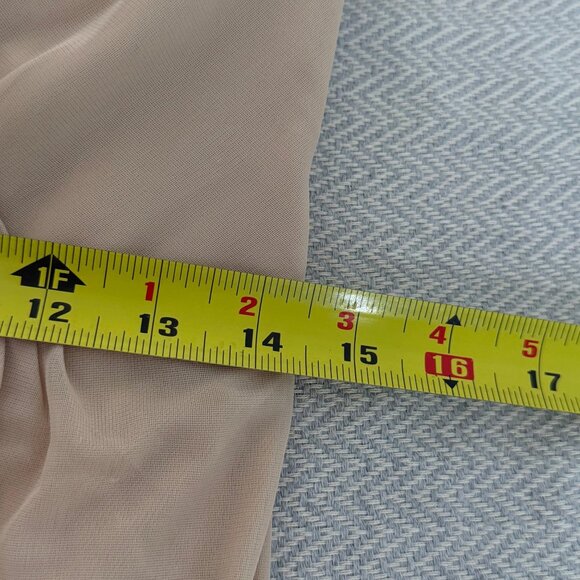 Azazie Dress Womens 6 Beige Bridesmaid Wedding C Cup Maxi Formal Elegant Neutral - Picture 12 of 16